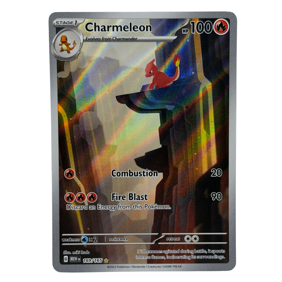 Pokémon TCG: Charmeleon 169/165 Scarlet & Violet 151 Illustration Rare NM