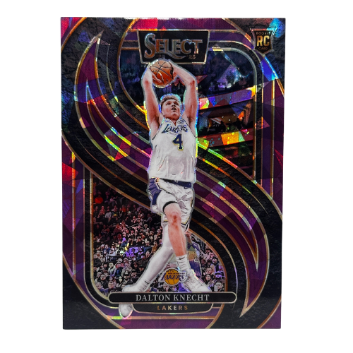24/25 Panini Select  Basketball Dalton Knecht Premier Purple Ice Prizm RC /99