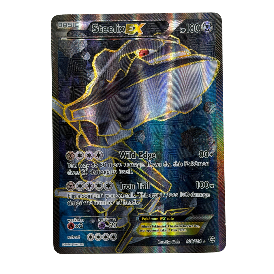Pokemon TCG: Steelix EX 108/114 XY Steam Siege Full Art UR Holo LP