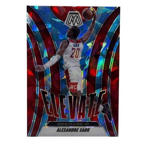 2024-25 Panini Mosaic Basketball Alexandre Sarr Elevate Mosaic Ice RC /125