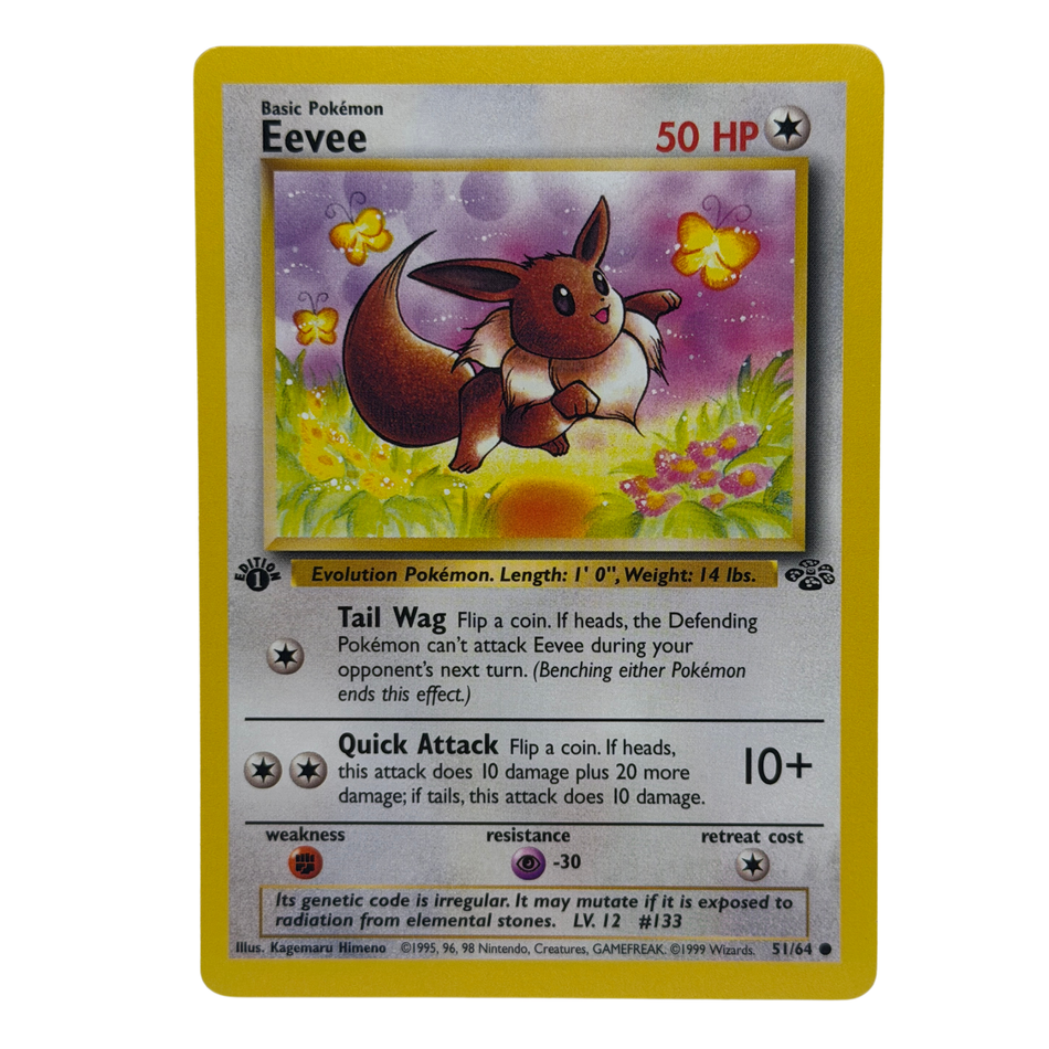Pokémon TCG: Eevee 51/64 1st Edition Jungle NM