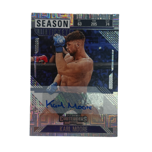 2025 Panini Contenders PFL Karl Moore Season Ticket Auto NM