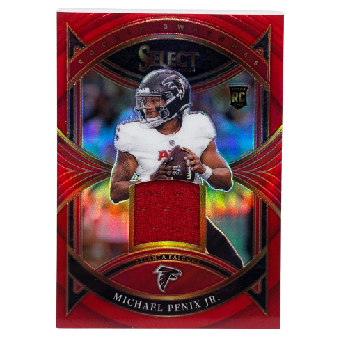 2024 Panini Select Football Michael Penix Jr Rookie Swatches Red Prizm RC NM