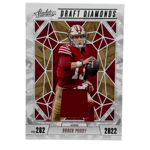 2024 Panini Absolute Football Brock Purdy Draft Diamonds Jersey Patch NM