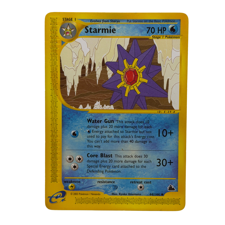 Pokémon TCG: Starmie 44/144 2003 Skyridge Non-Holo LP