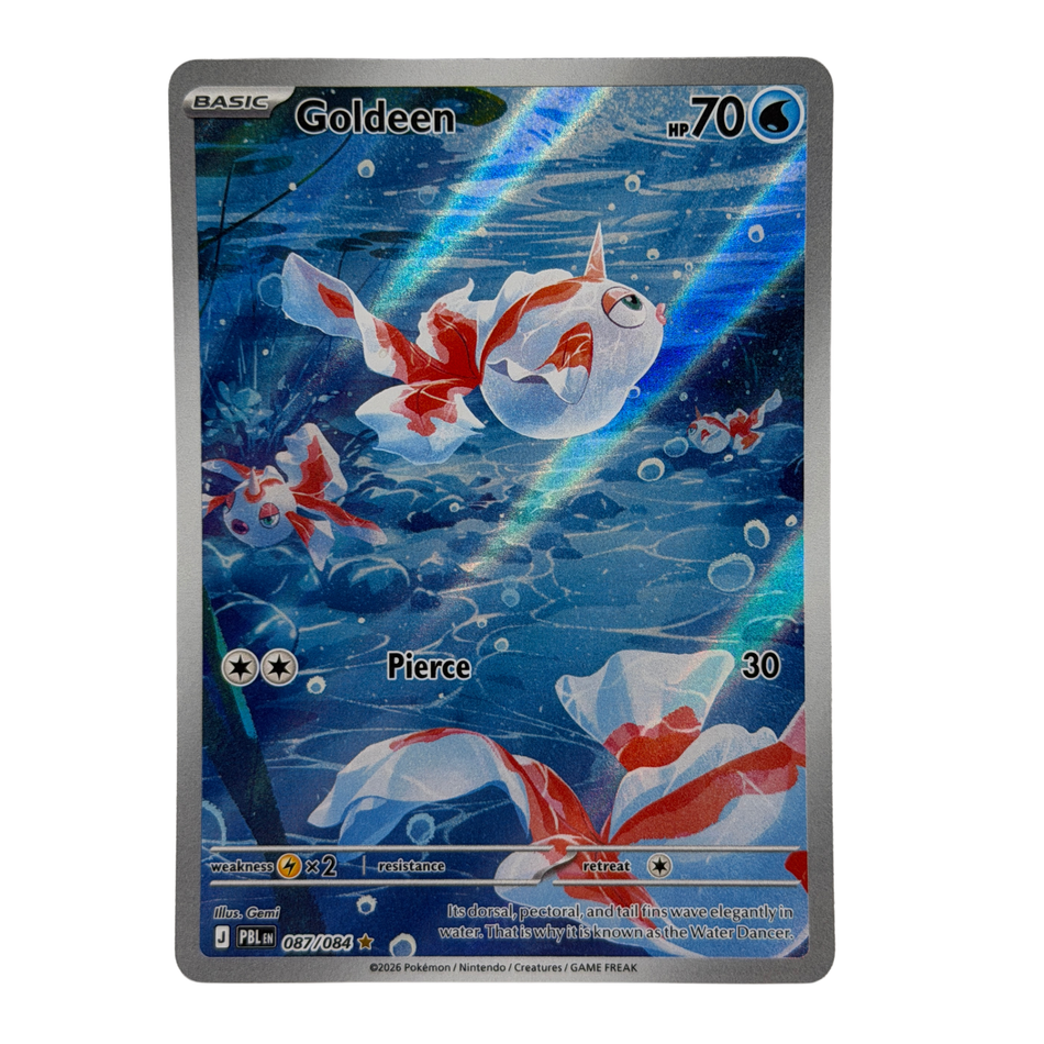 Pokemon TCG: Goldeen 087/084 IR Pitch Black Holo NM