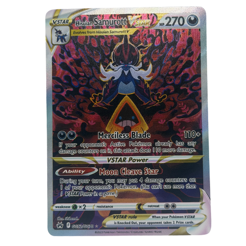 Pokemon TCG: Hisuian Samurott VSTAR GG52/GG70 Crown Zenith NM
