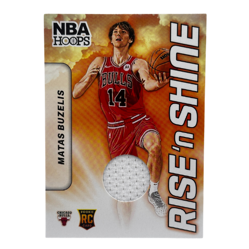 24/25 Panini NBA Hoops Matas Buzelis Rise N Shine #RSM-MBB Jersey Patch NM