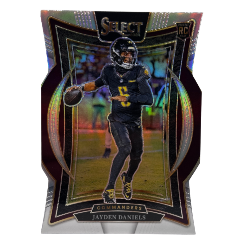 2024 Panini Select RC Jayden Daniels Silver Concourse Die Cut #26 NM