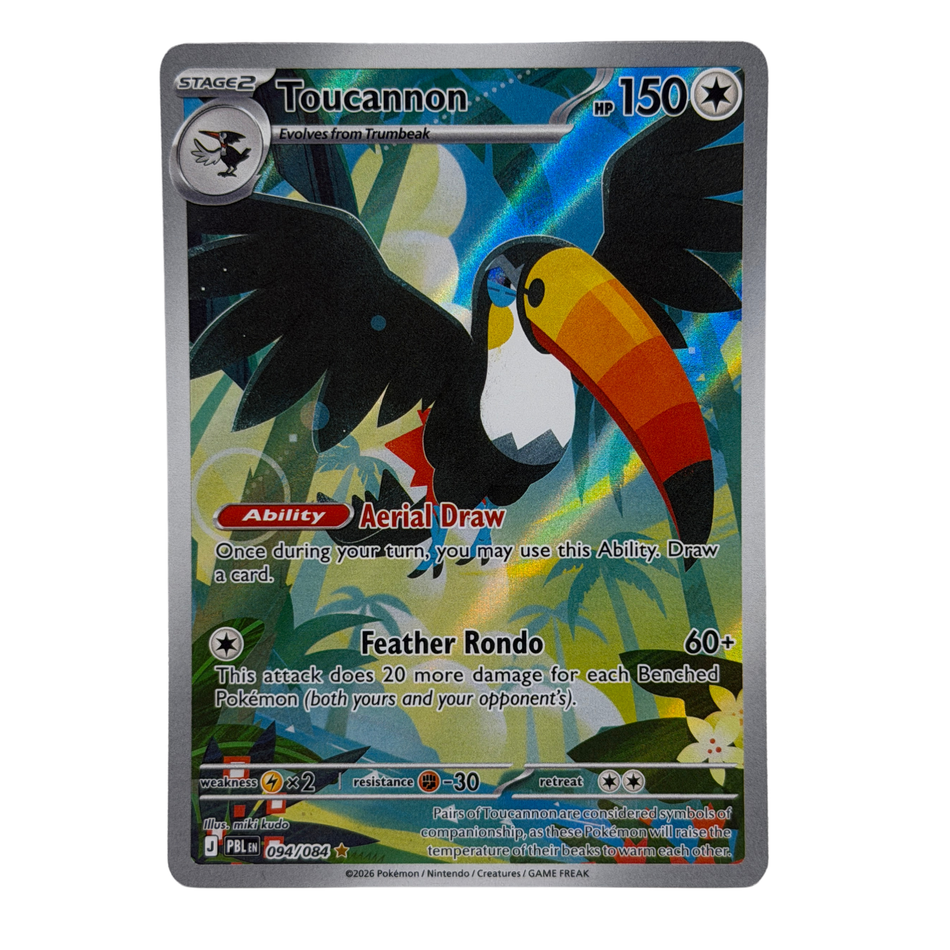 Pokemon TCG: Toucannon 094/084 Me05: Pitch Black Holo NM