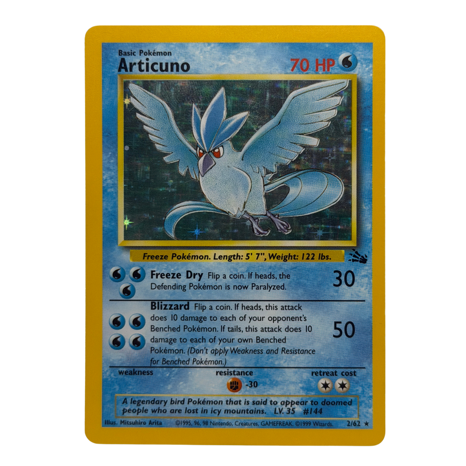 Pokémon TCG: Articuno 2/62 Fossil Holo NM