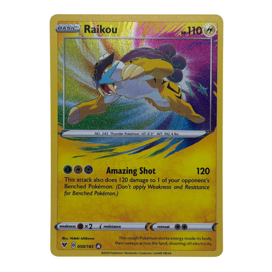 Pokemon TCG: Raikou 050/185 Swsh04: Vivid Voltage Holo NM