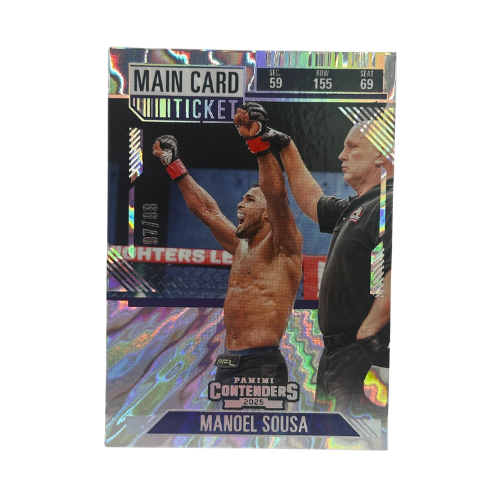 2025 Panini Contenders PFL Debut Manoel Sousa Main Card Ticket /99 NM