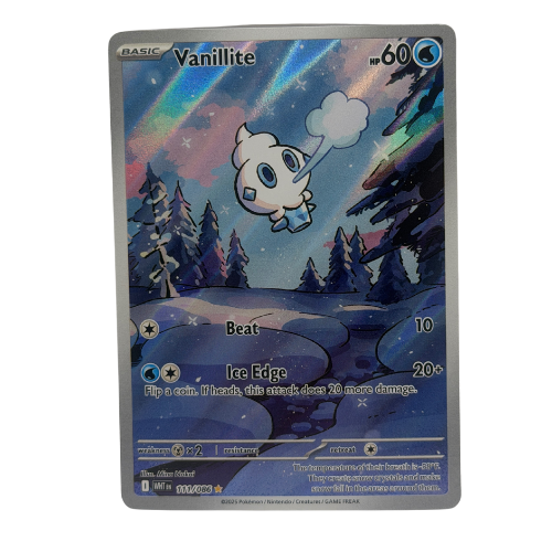 Pokemon TCG: Vanillite Illustration Rare White Flare 111/086 NM