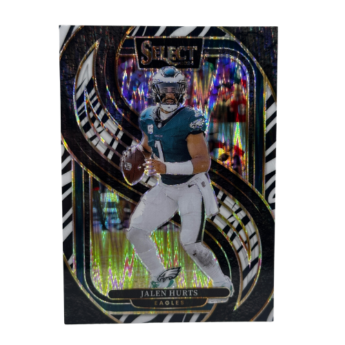 2024 Panini Select - Premier Level Jalen Hurts #165 ZEBRA Prizm SSP Eagles
