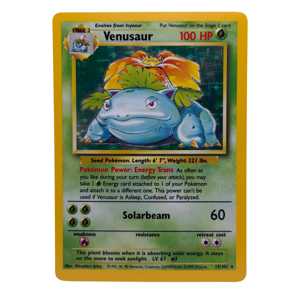 Pokémon TCG: Venusaur 15/102 Base Set Holo NM
