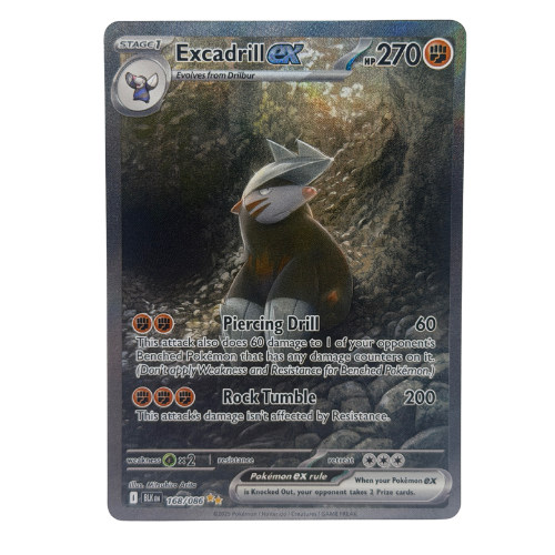 Pokemon TCG: Black Bolt Excadrill EX 168/086 Special Illustration Rare NM