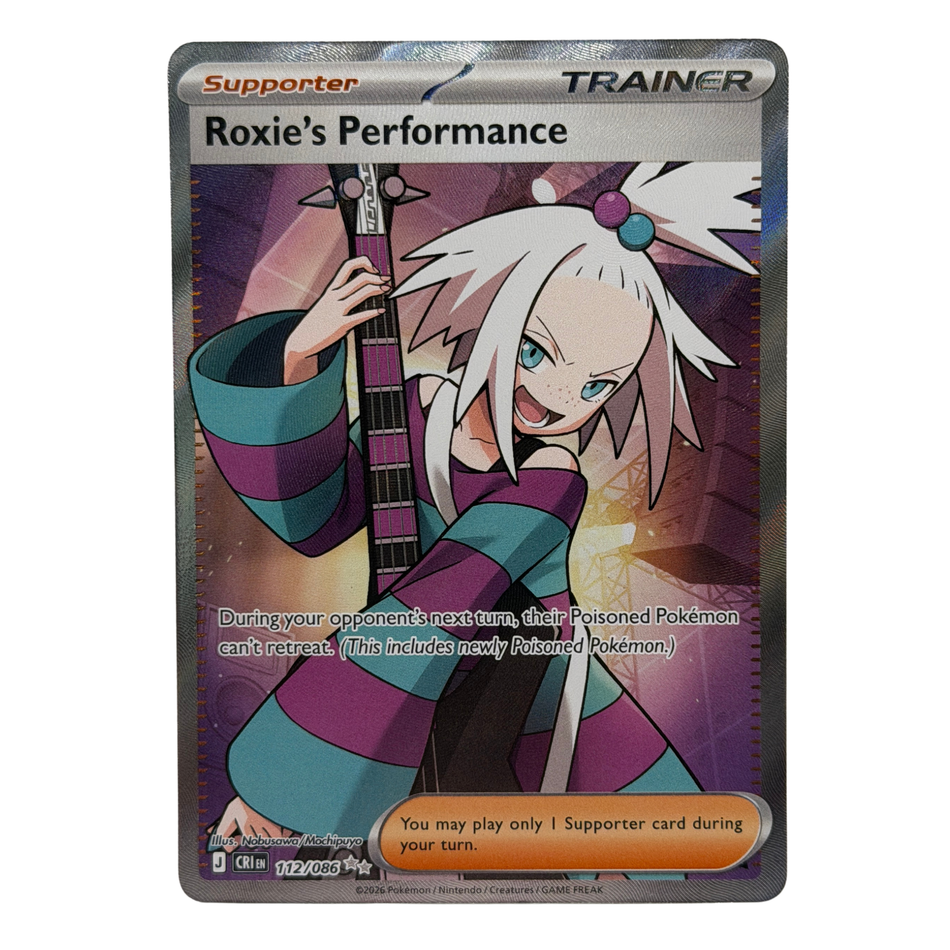 Pokemon TCG: Roxie's Performance ME04: Chaos Rising 112/086 Holo NM