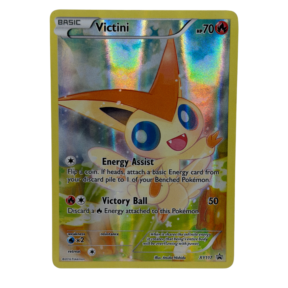 Pokémon TCG: Victini XY117 Mythical Full Art XY Black Star Promos 2016 LP