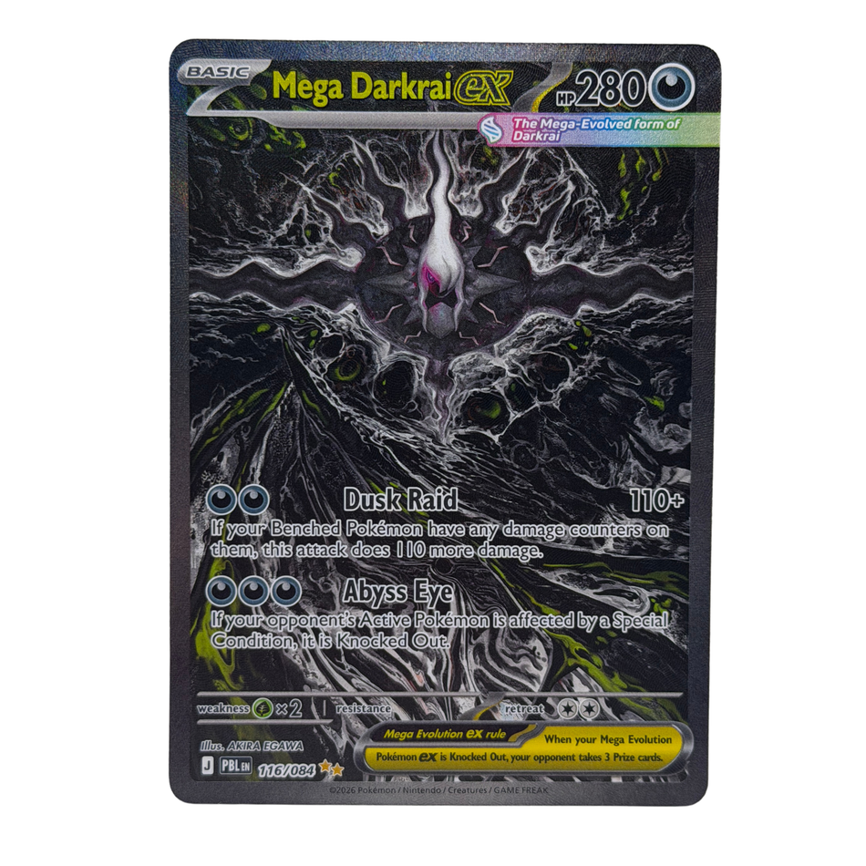 Pokemon TCG: Mega Darkrai ex 116/084 Me05: Pitch Black Holo NM