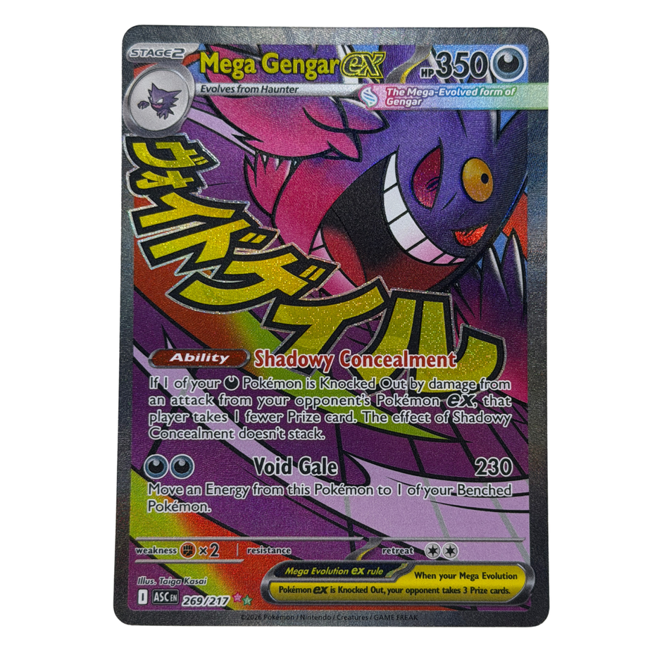Pokemon TCG: Mega Gengar EX Secret Rare Full Art Holo 269/217 EN NM