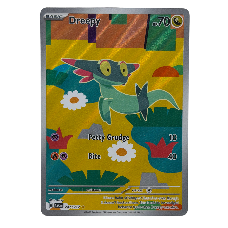 Pokemon TCG: Dreepy 247/217 Ascended Heroes Illustration Rare Card NM