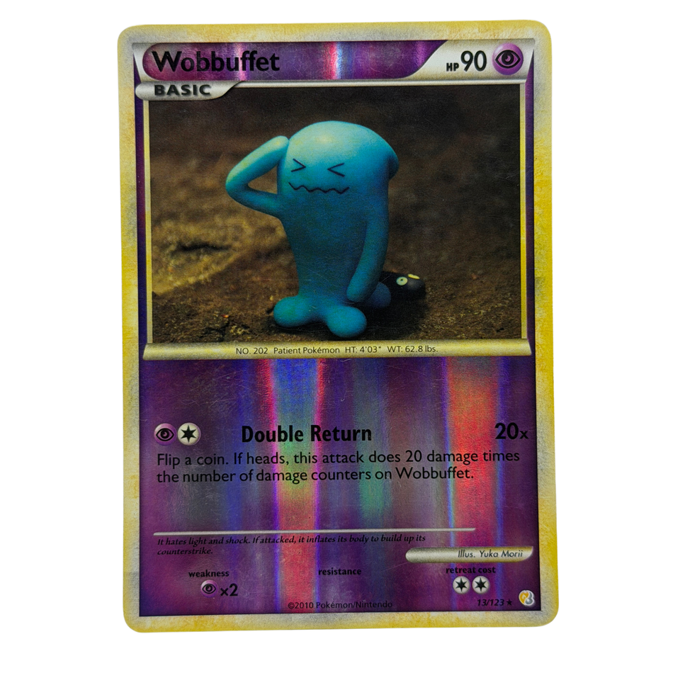 Pokemon TCG: Wobbuffet 13/123 Holo HeartGold & SoulSilver LP