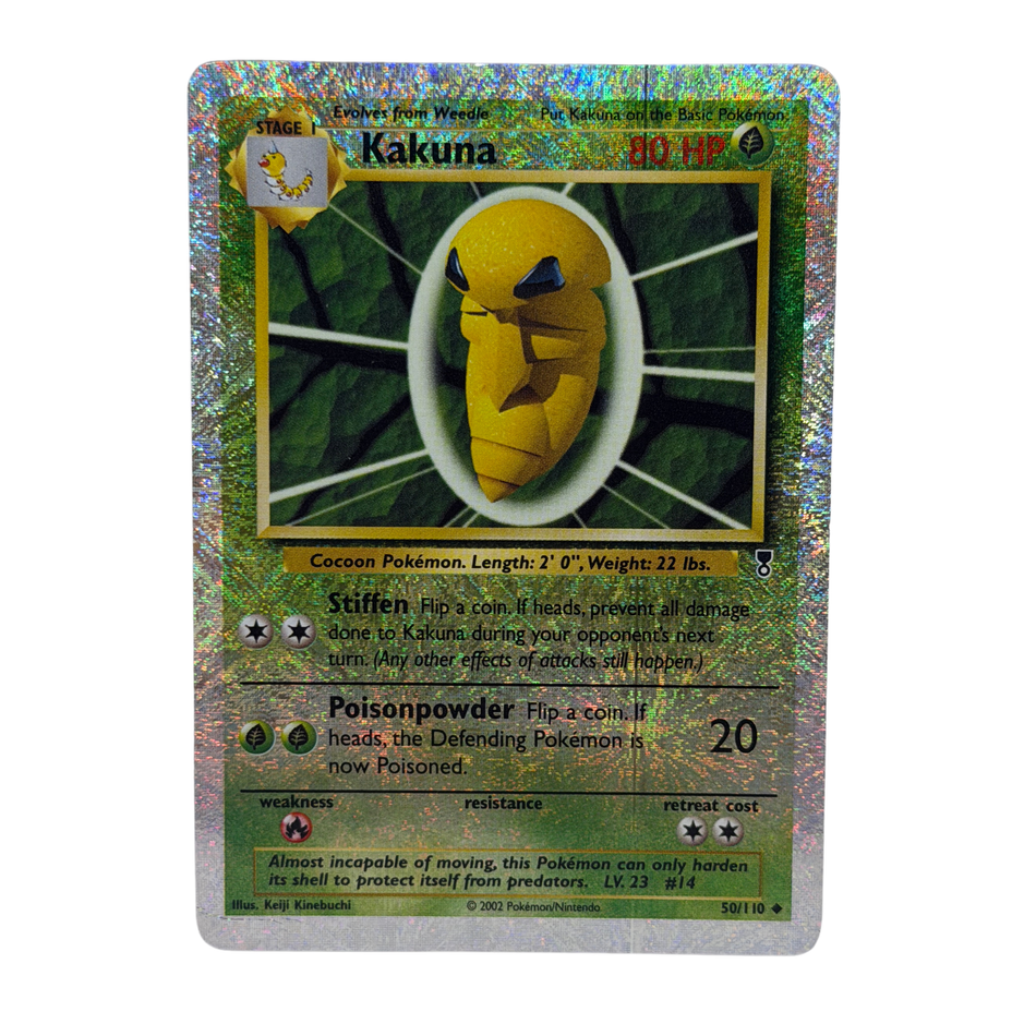 Pokémon TCG: Kakuna 50/110 Reverse Holo 2002 Legendary Collection LP
