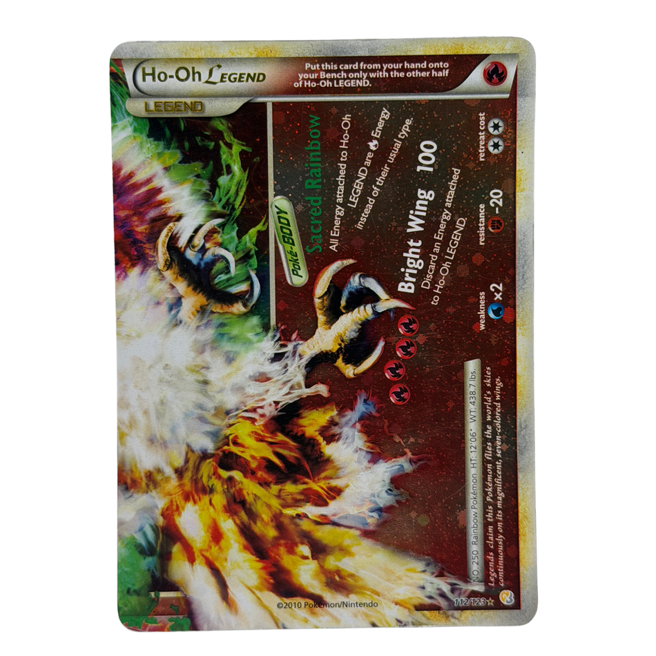 Pokemon TCG: Ho-Oh Legend #112/123 (Bottom) Heartgold Soulsilver Card MP