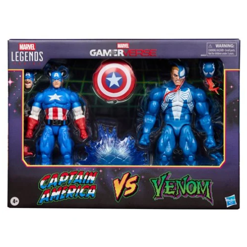 Marvel Legends Series Gamerverse Captain America vs Venom 6" Action Figures