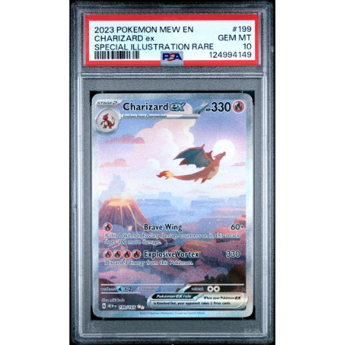 Pokemon TCG: 2023 EN-Mew 151 Charizard EX 199/165 SIR Gem Mint PSA 10