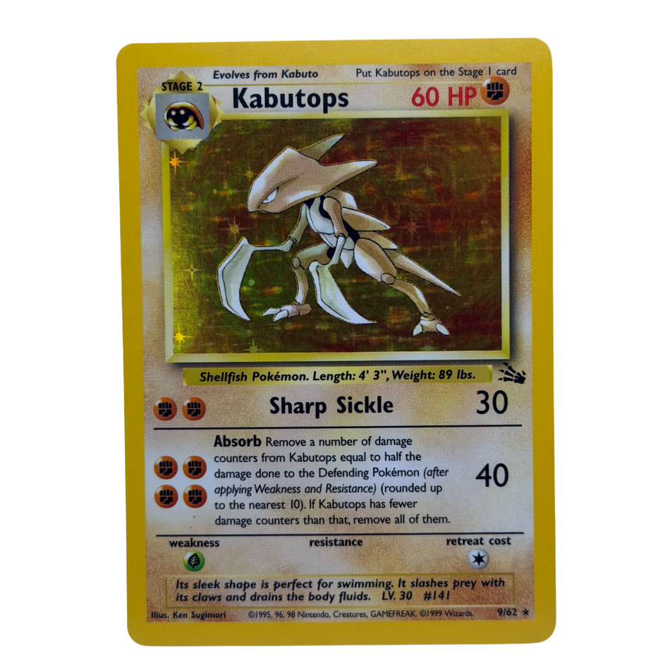 Pokémon TCG: Kabutops 9/62 Holo Fossil LP/NM