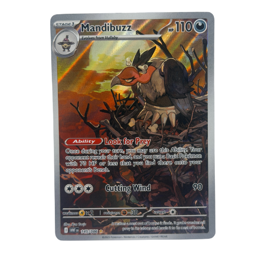 Pokemon TCG: Mandibuzz SV White Flare Illustration Rare 145/086 NM