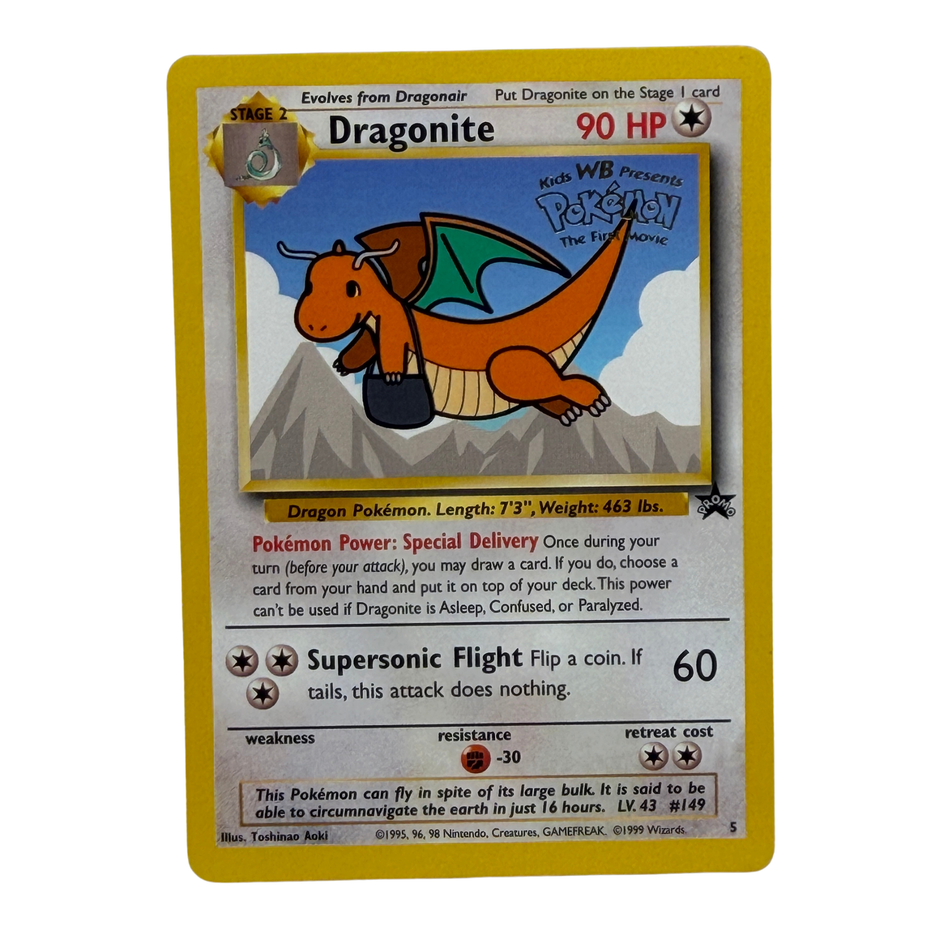 Pokémon TCG: Dragonite WB Kids Presents The First Movie Promo LP/NM
