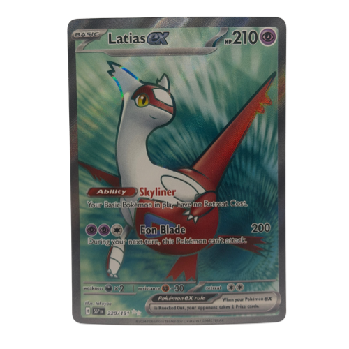 Pokemon TCG: Latias ex 220/191 Sv08: Surging Sparks Holo NM