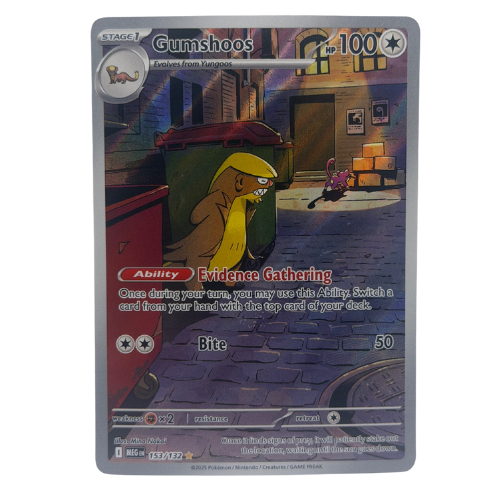 Pokemon TCG: Gumshoos 153/132 Illustration Rare Mega Evolution NM