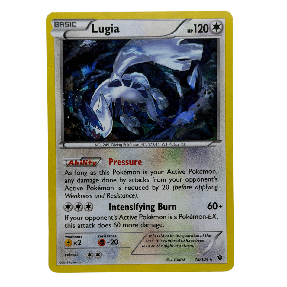 Pokémon TCG: Lugia 78/124 Cracked Ice Holofoil Fates Collide LP