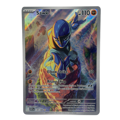 Pokémon TCG: Sawk 130/086 Illustration Rare NM