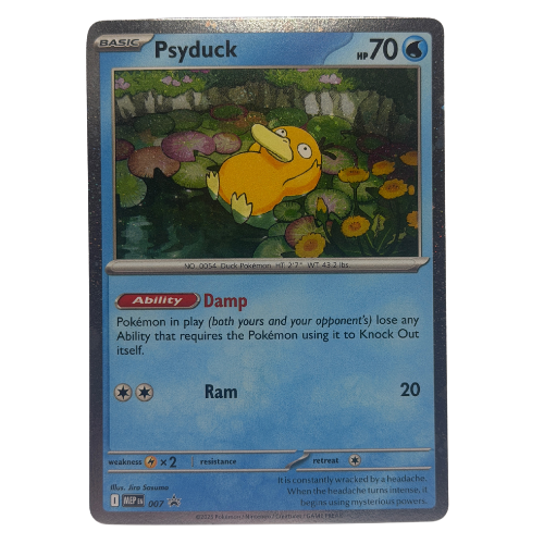 Pokemon TCG: Psyduck 007 ME: Mega Evolution Promo Cosmos Holo NM