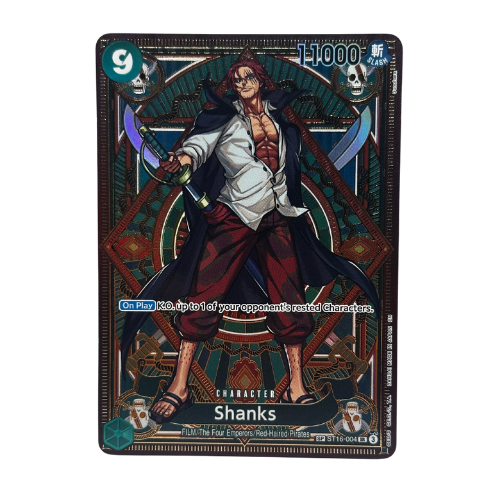Bandai: One Piece- Op11 SR Card St-16-004 Shanks NM