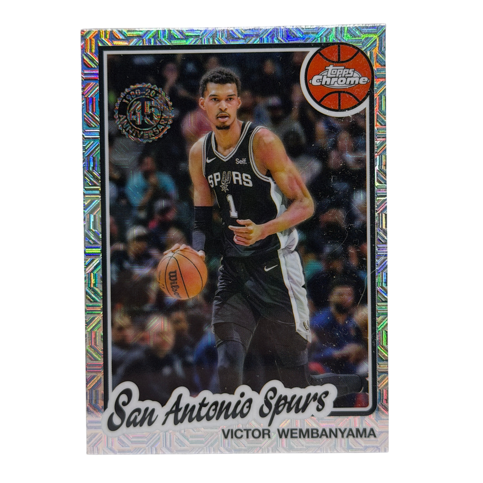 2025 Topps Victor Wembanyama #TC-VW Mojo Refractor 1980-81 Chrome
