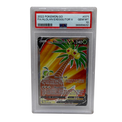 Pokémon TCG: 2022 FA/Alolan Exeggutor V PSA 10