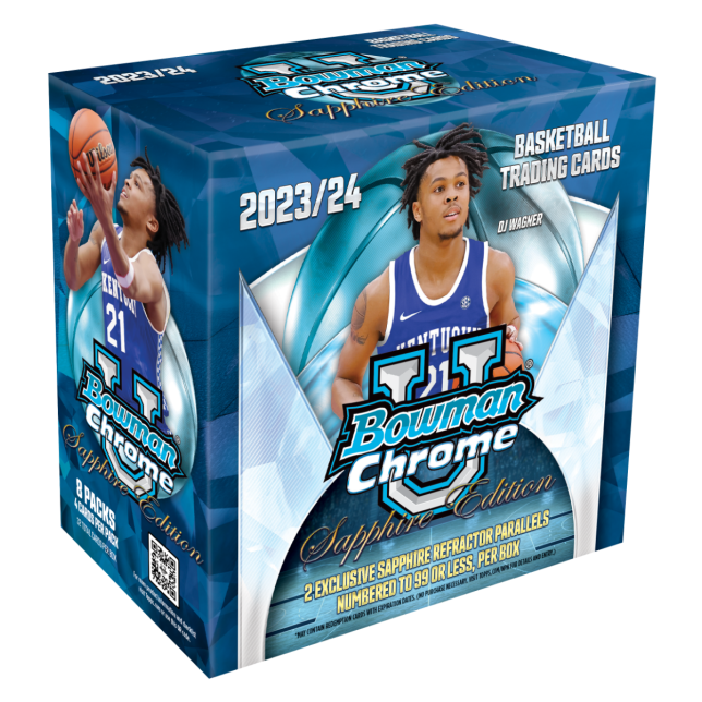 2023/24 Bowman University Chrome Basketball Sapphire Edition Box