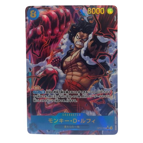 Bandai: One Piece Monkey D. Luffy SEC OP11-118 A Fist Of Divine Speed Jp NM