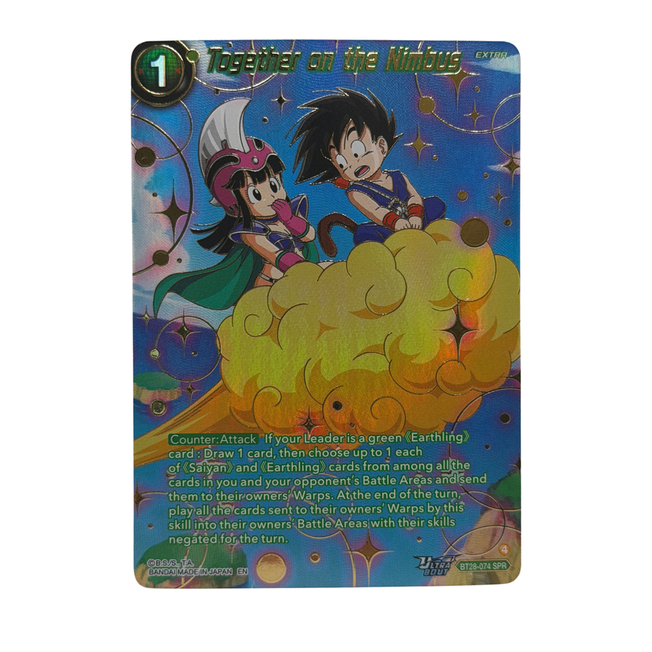 Bandai: Dragon Ball Super Together on the Nimbus SPR BT28-074 Full Art Holo