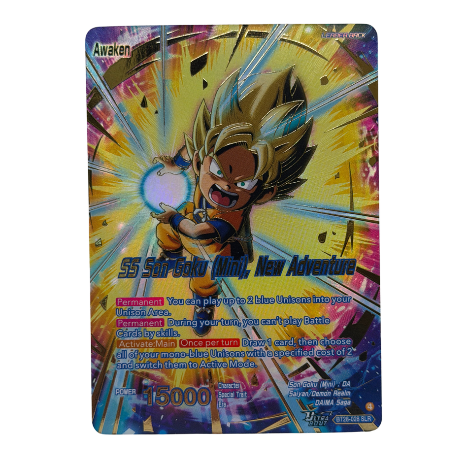 Bandai: SS SON GOKU (MINI) NEW ADVENTURE BT28-028 SLR