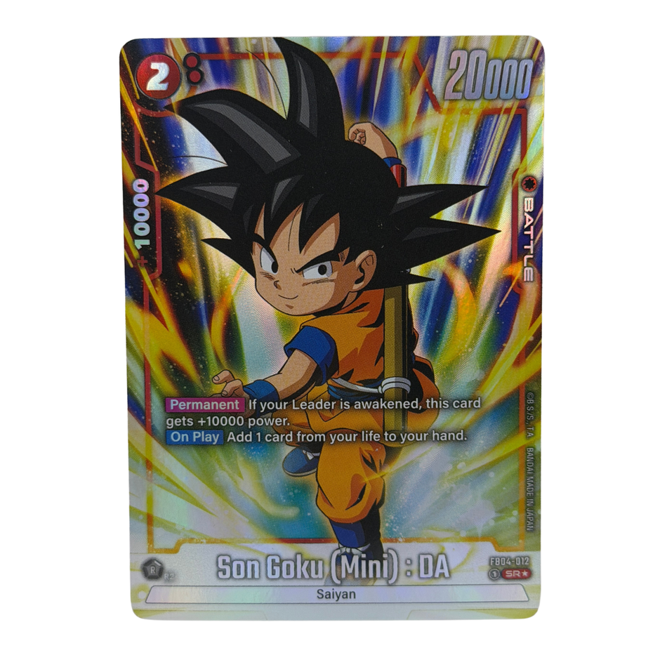 Bandai: Son Goku (Mini) DA (Alt Art) FB04-012 SR Ultra Limit Dragon Ball Fusion World NM