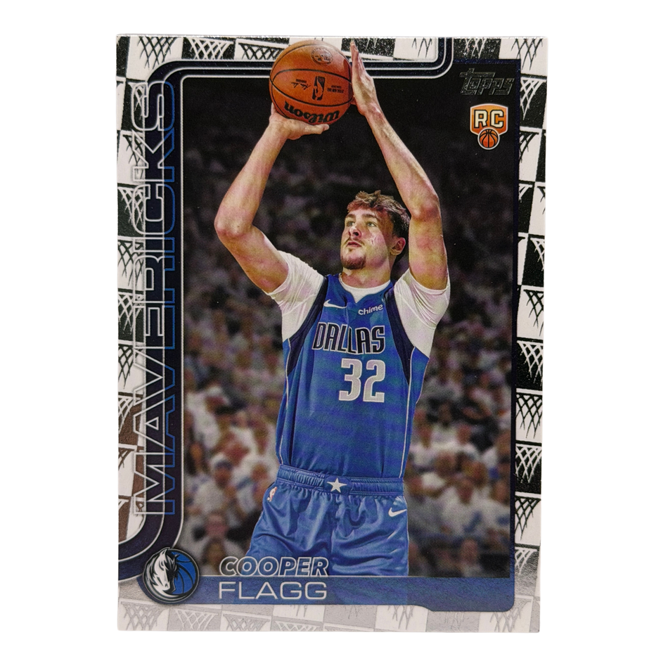 2025-26 Topps Basketball Cooper Flagg Tip Off Net Parallel #201 RC Mavericks SP