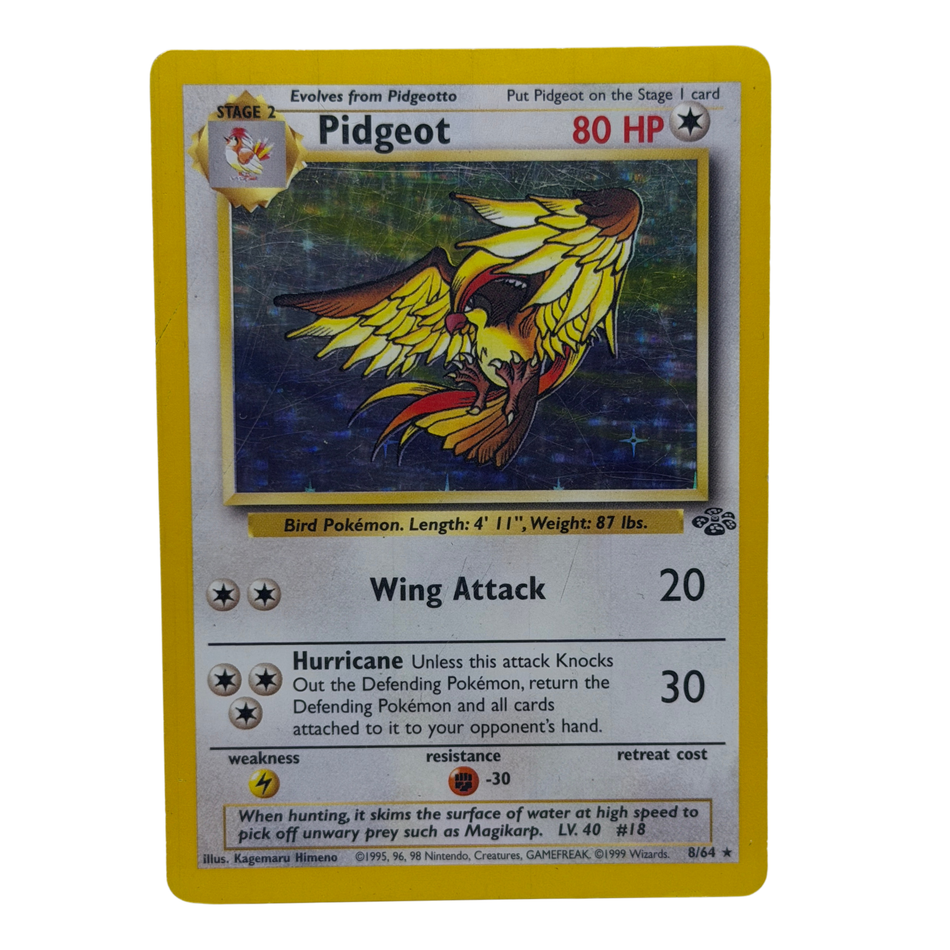 Pokémon TCG: Pidgeot 8/64 Jungle Unlimited Holofoil MP