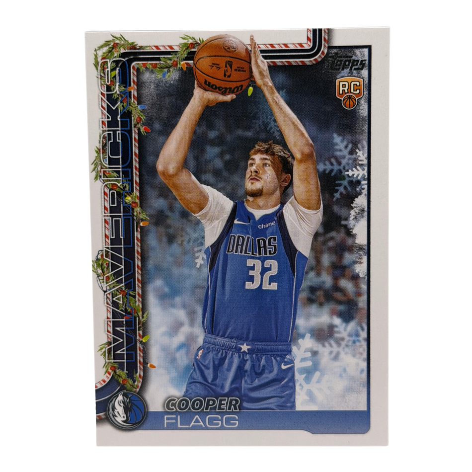 2025-26 Topps Holiday Basketball Cooper Flagg #H161 Dallas Mavericks RC